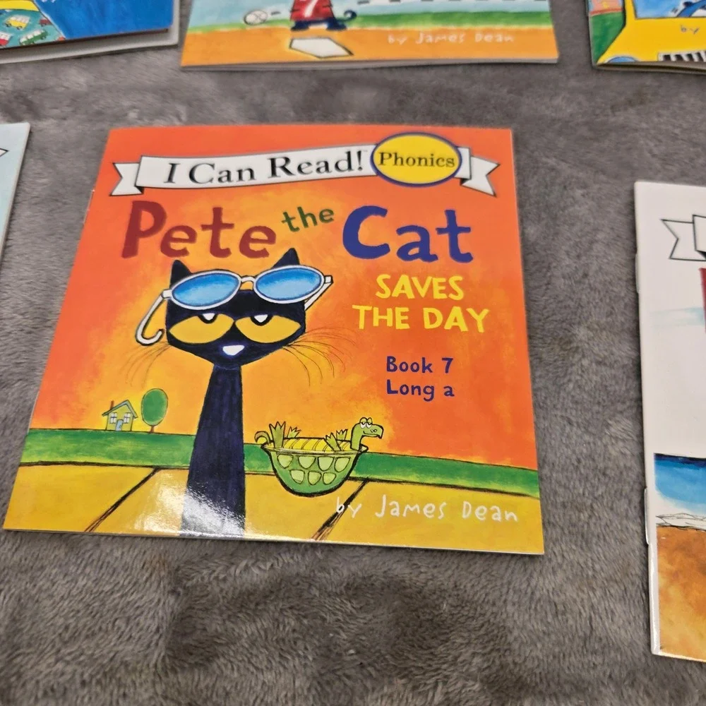 Pete the Cat I Can Read Phonics 12 Book Set James Dean Preschool Kindergarten